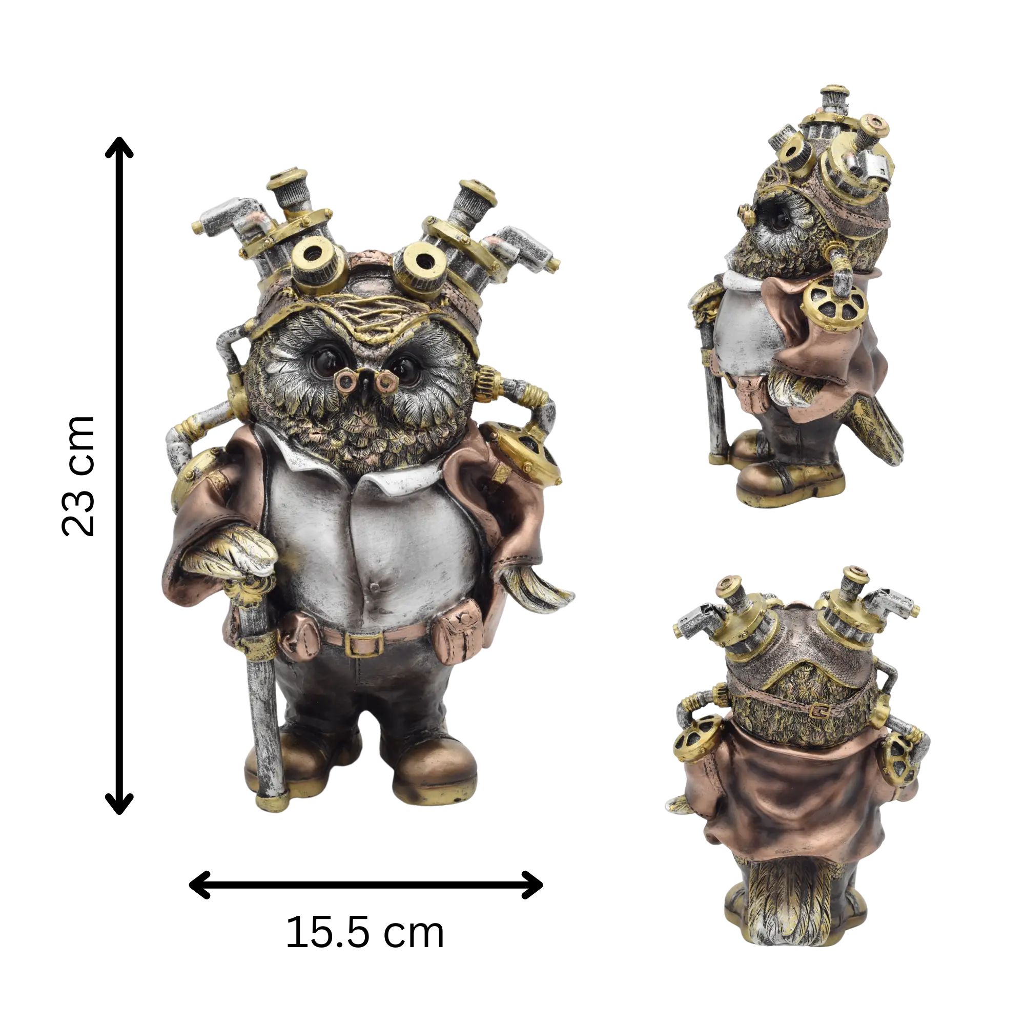 Wandereule aus Resin im Steampunkstyle – Bild 8