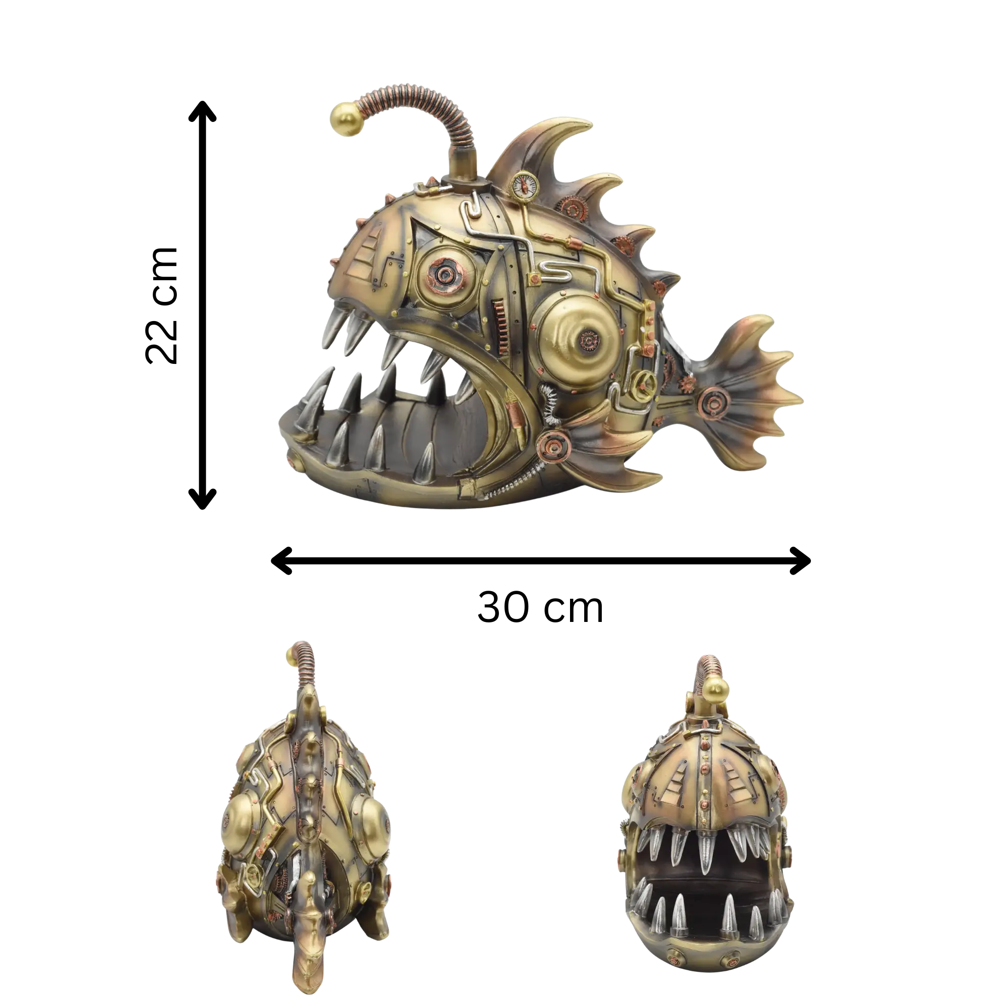 Laternenfisch aus Resin im Steampunkstyle – Bild 8