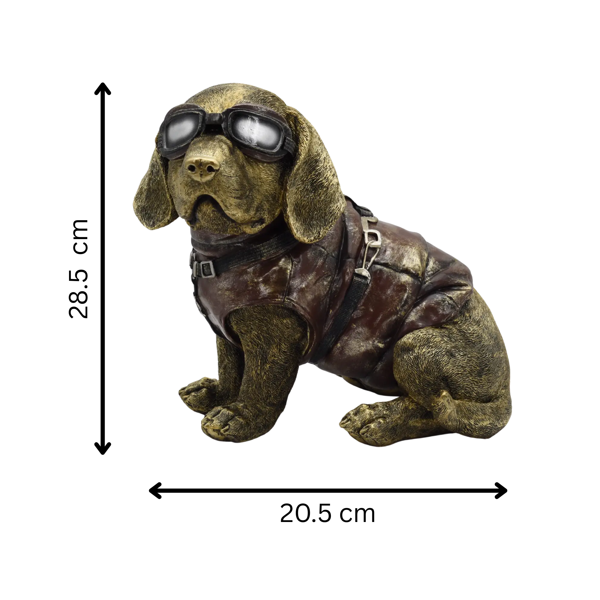 Dackel aus Resin mit Fliegerbrille – Bild 12
