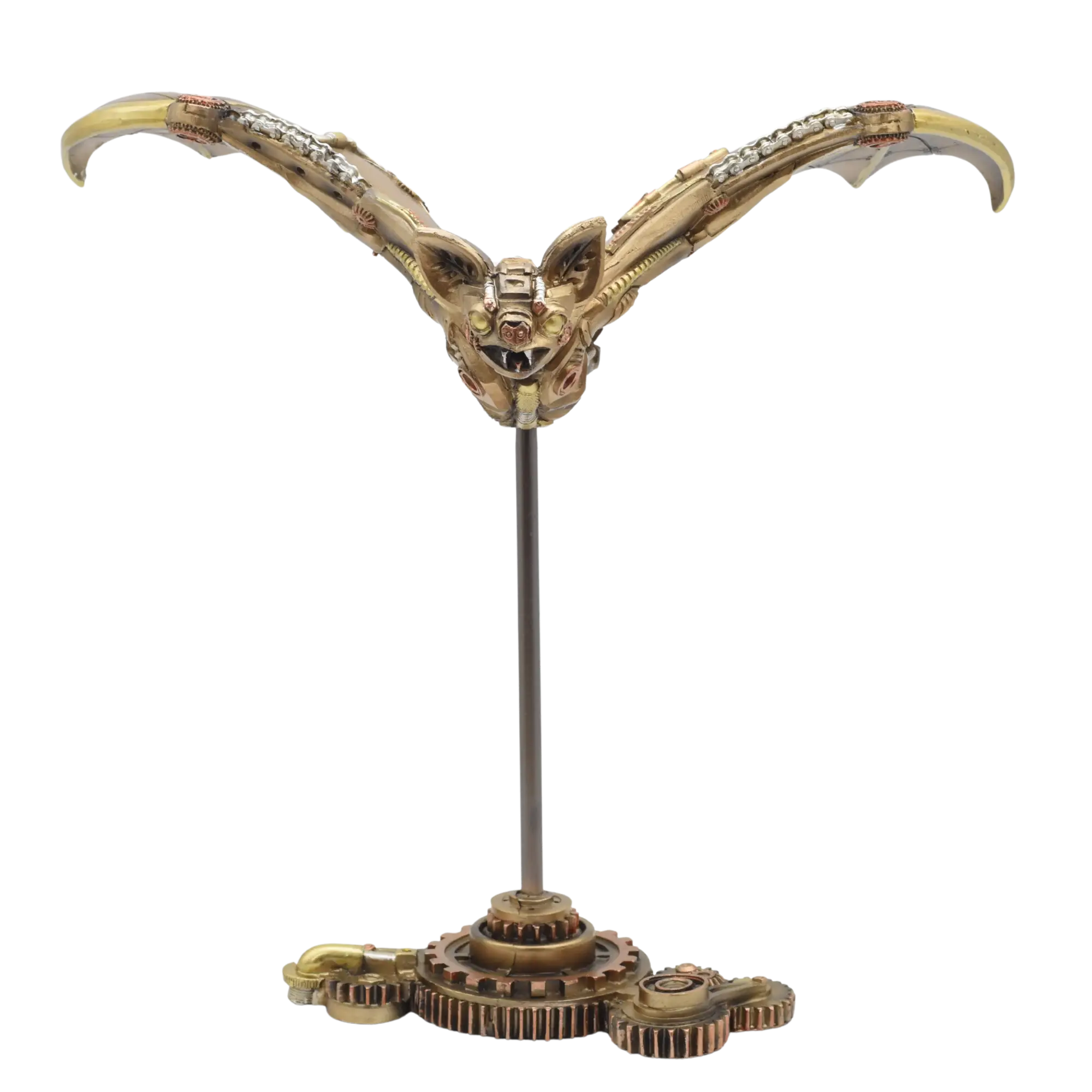 Steampunkfledermaus im Flug