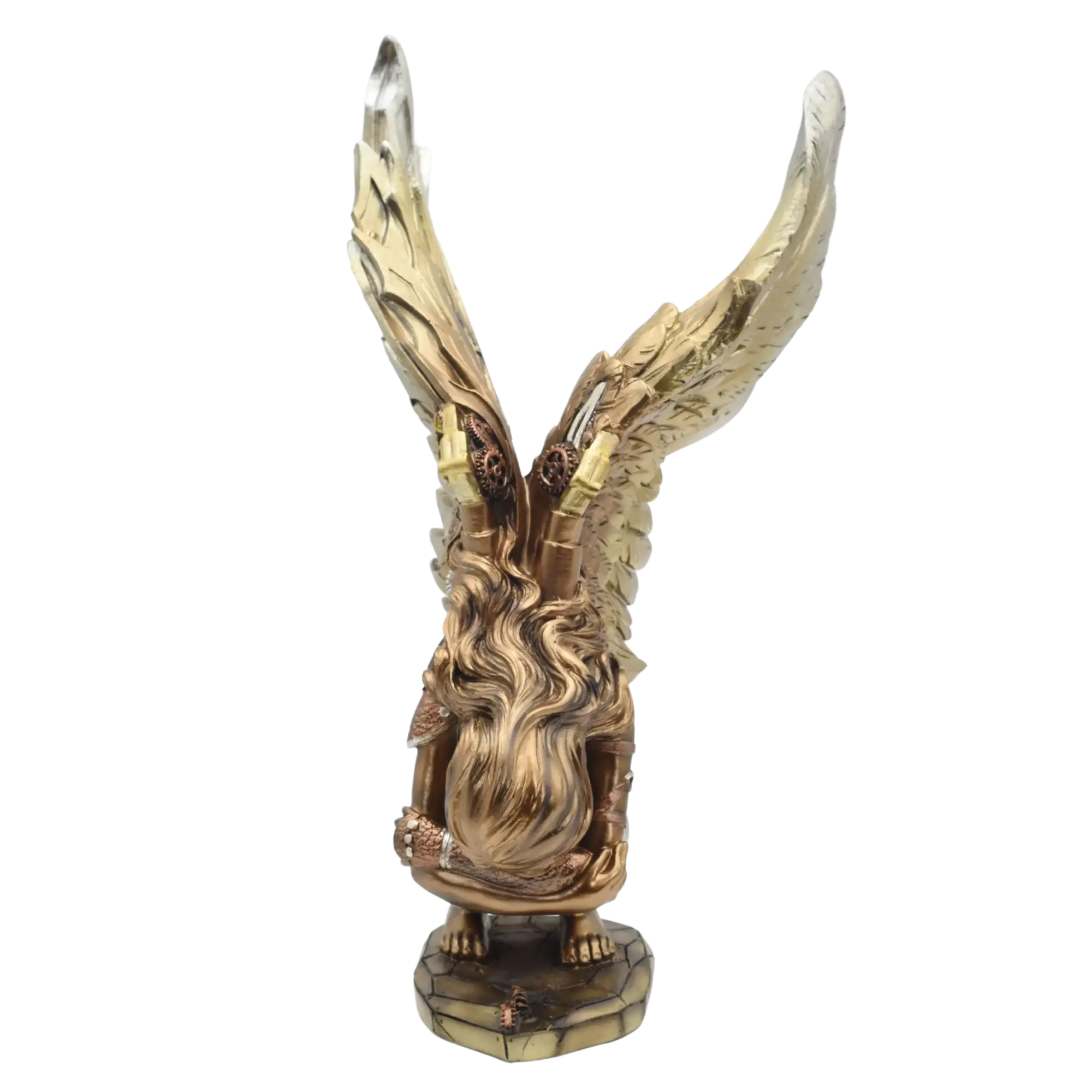 Weibliche Engelsfigur im Steampunkstyle