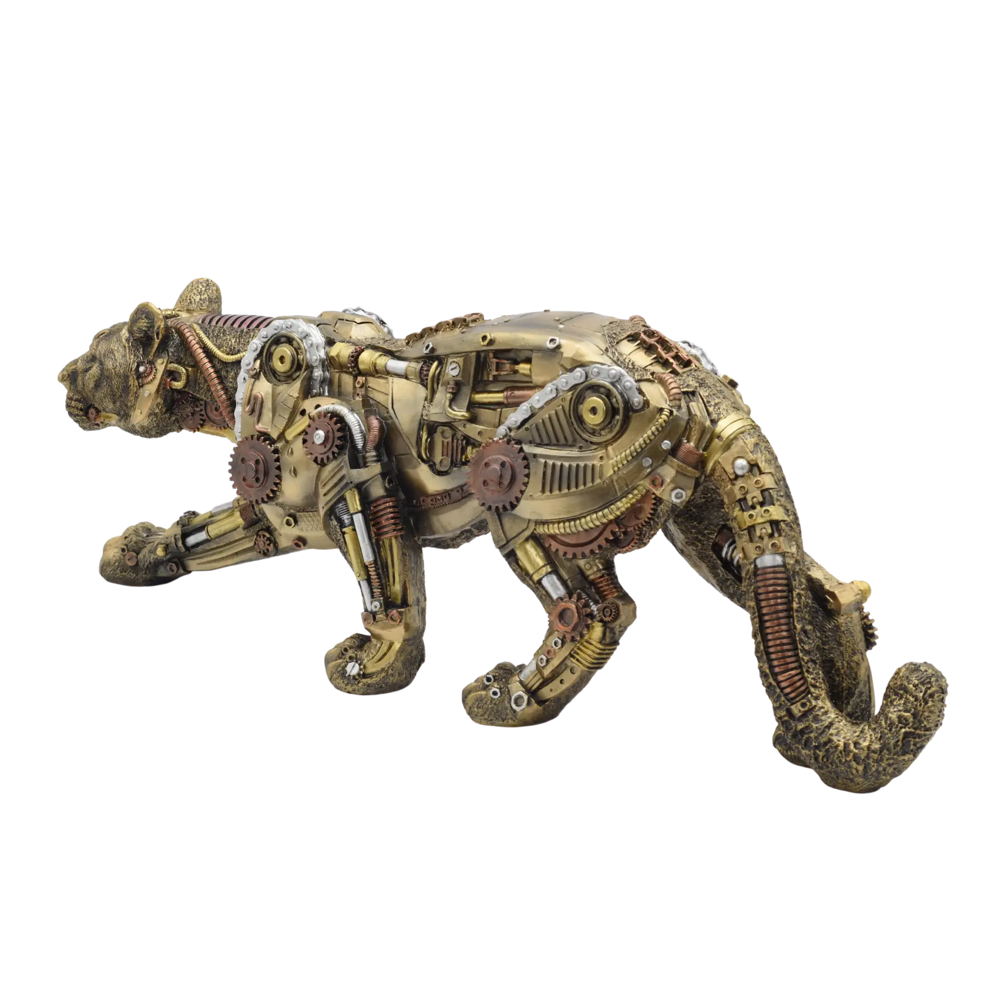 Steampunkfigur eines mechanischen Panthers aus Resin – Bild 8