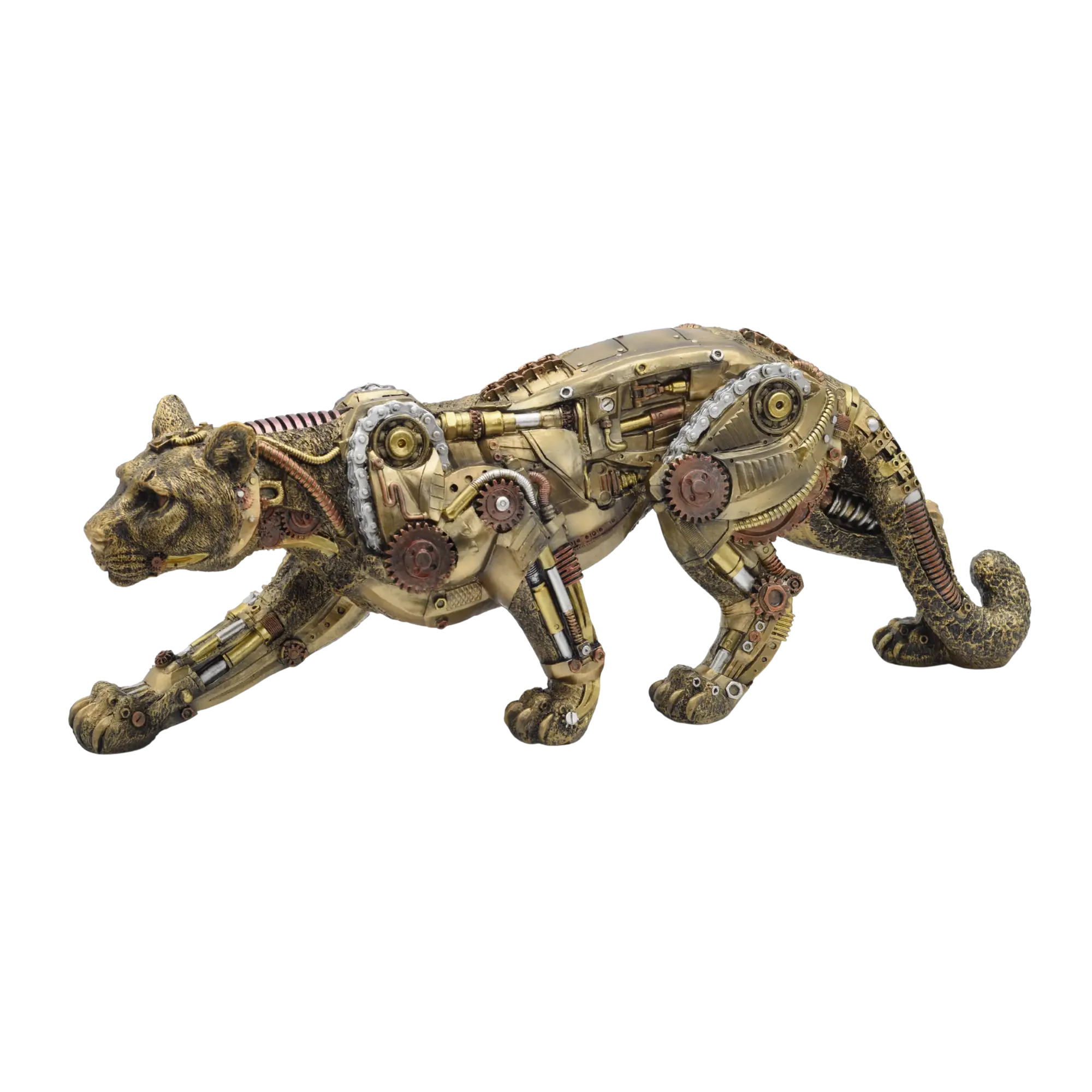 Steampunkfigur eines mechanischen Panthers aus Resin – Bild 5