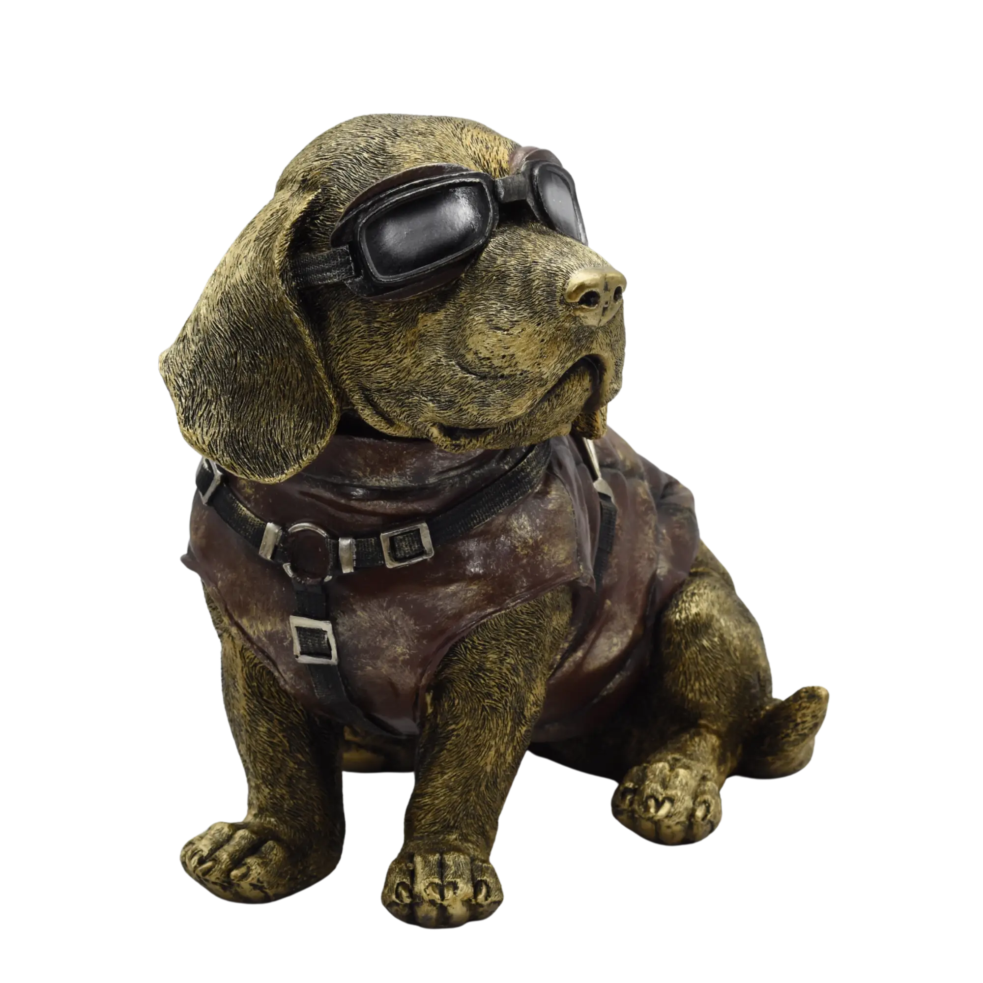 Dackel aus Resin mit Fliegerbrille – Bild 6