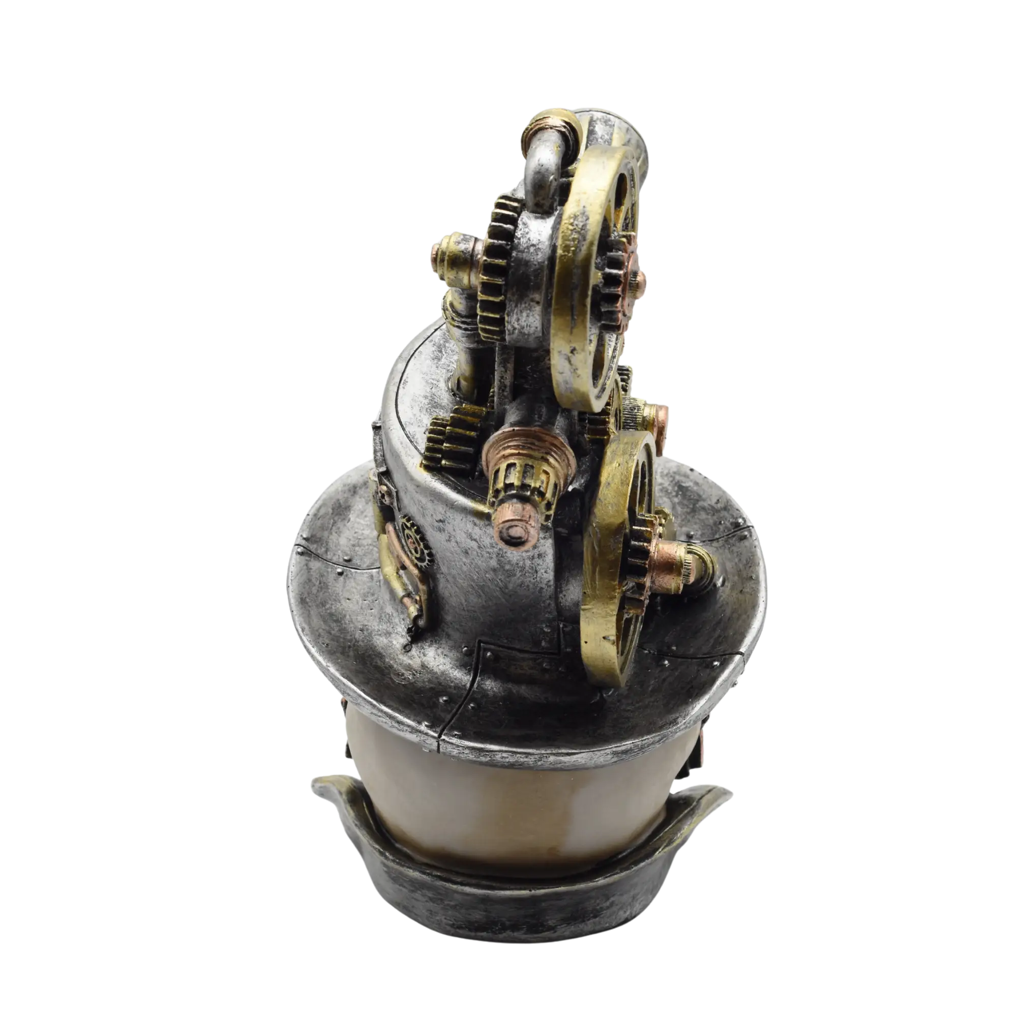 Totenschädel aus Resin mit Zylinder und Filmprojektor – Bild 3