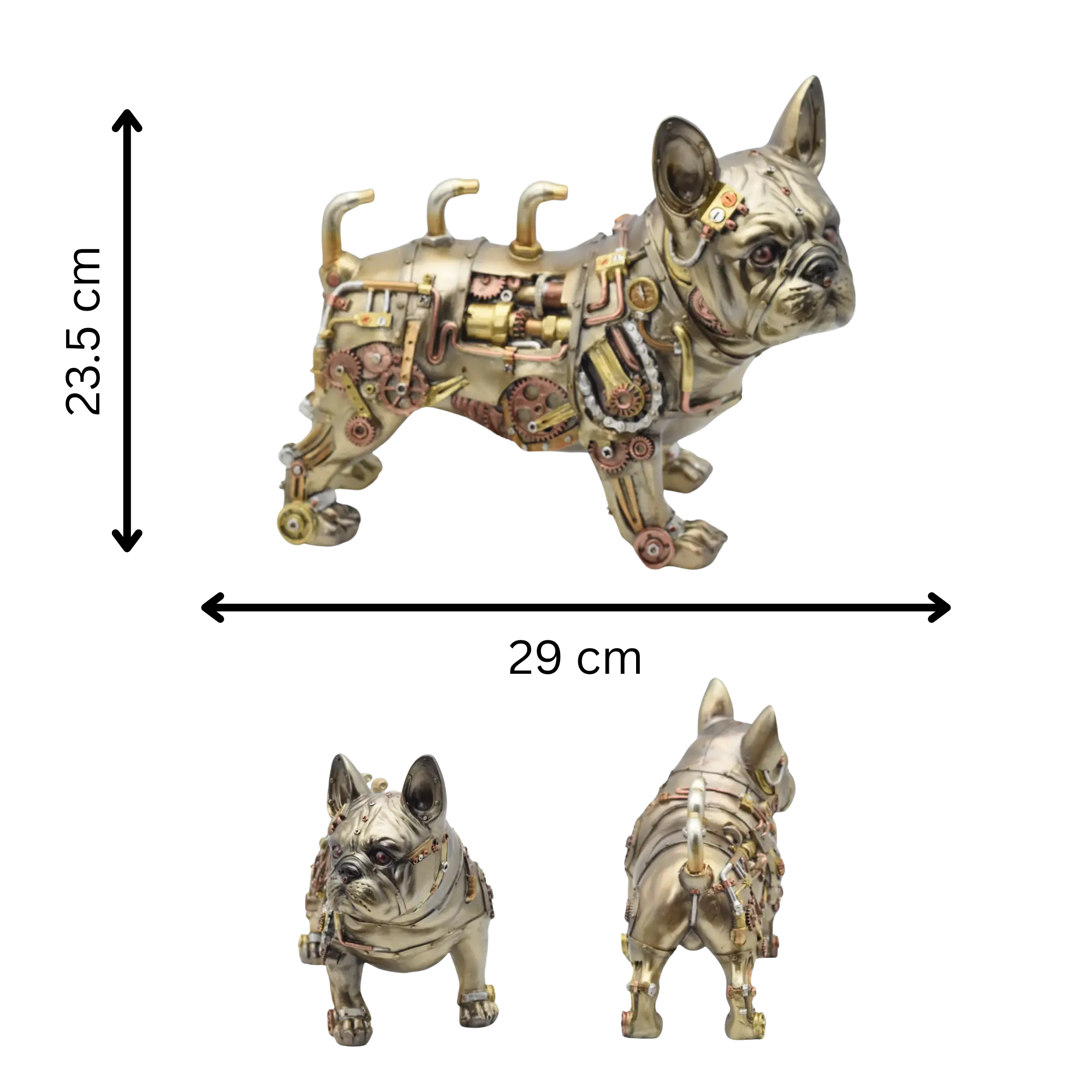 Hundefigur aus Resin mit mechanischen Elementen – Bild 8