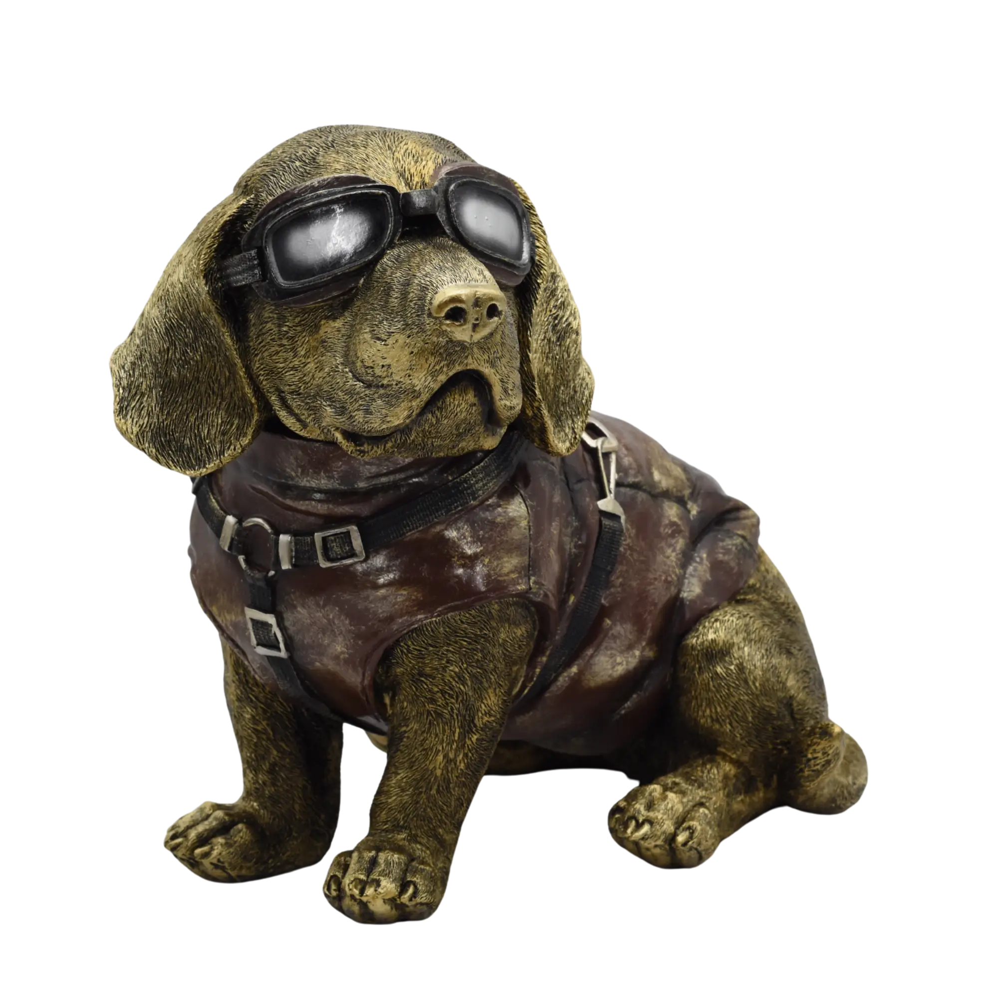 Dackel aus Resin mit Fliegerbrille – Bild 7
