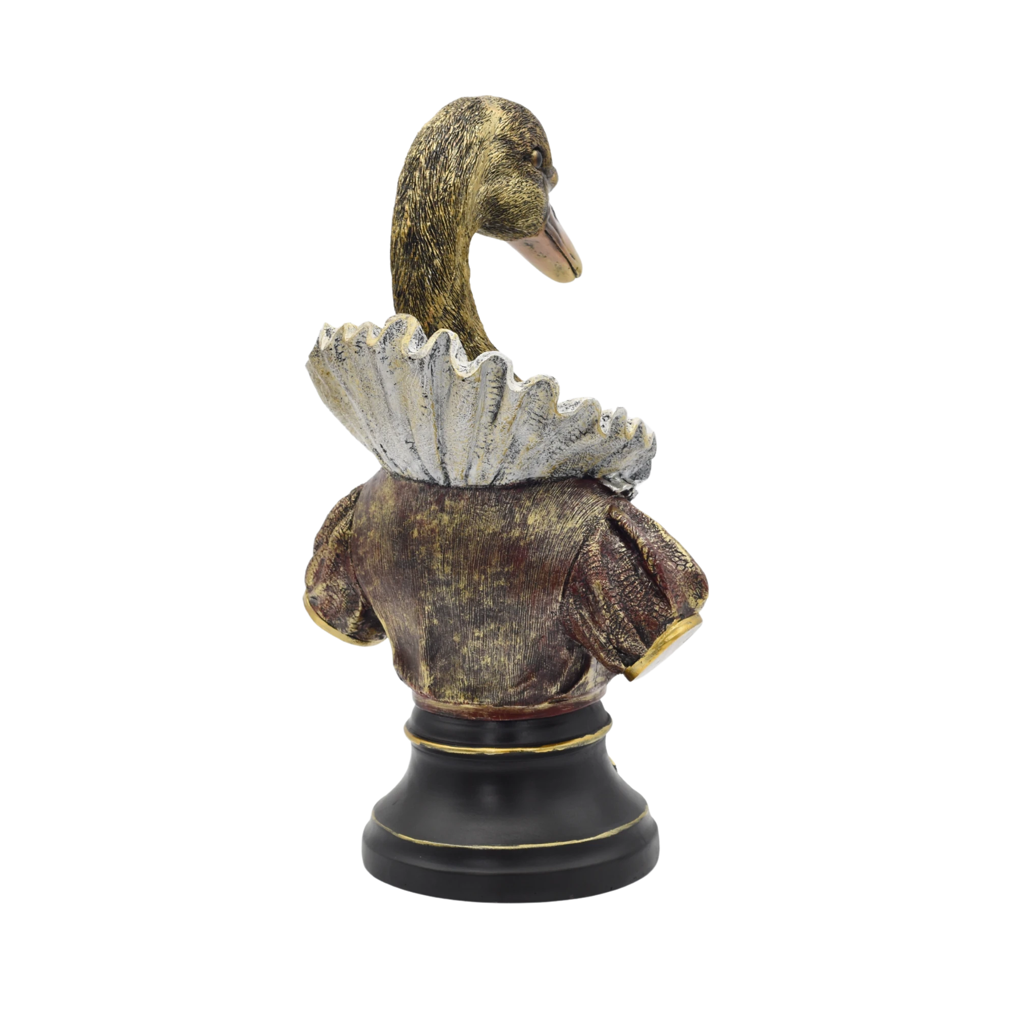 Büste eines Schwans mit Rüschenkragen – Bild 4