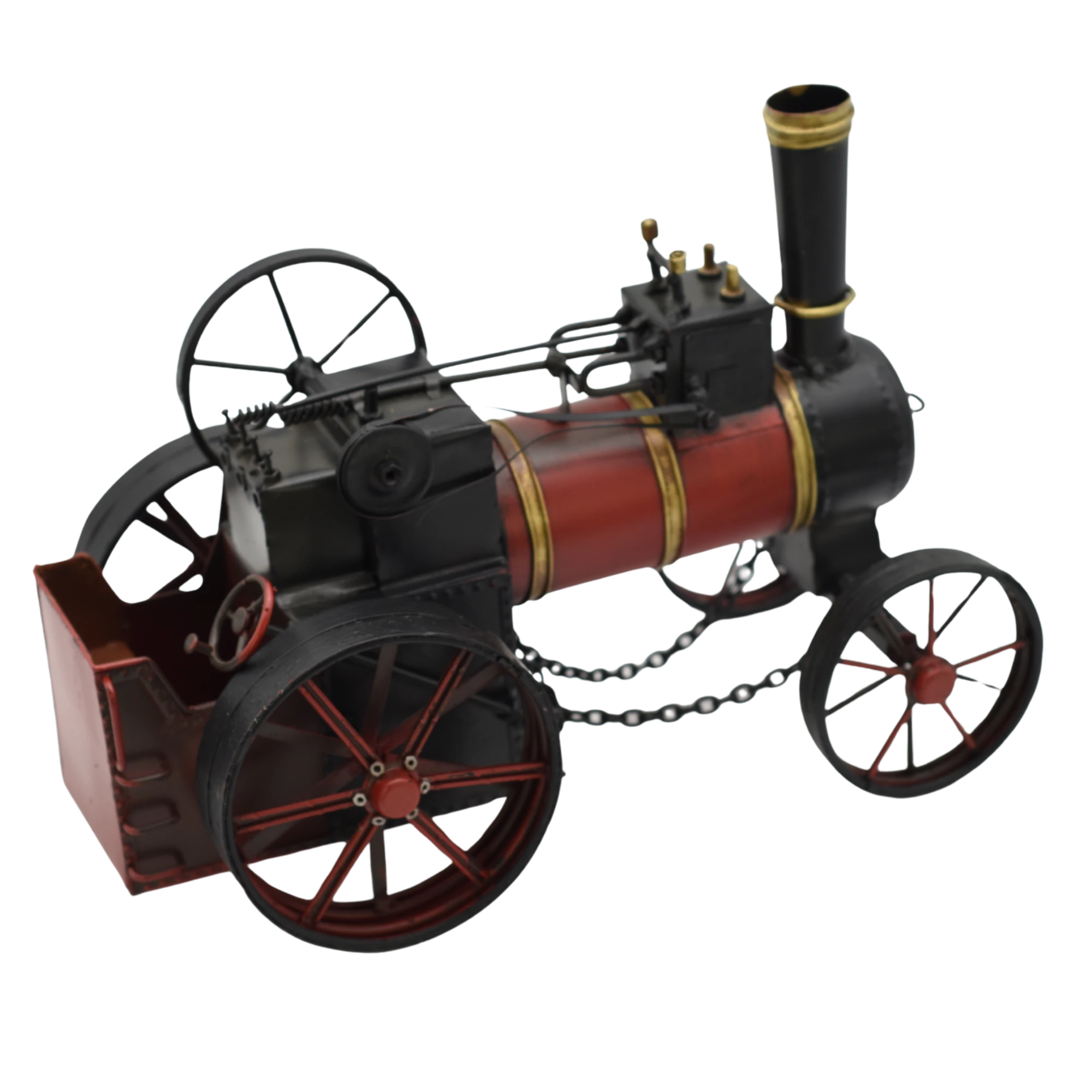 Miniaturmodel eines antiken Dampfzuges aus Zinn – Bild 10