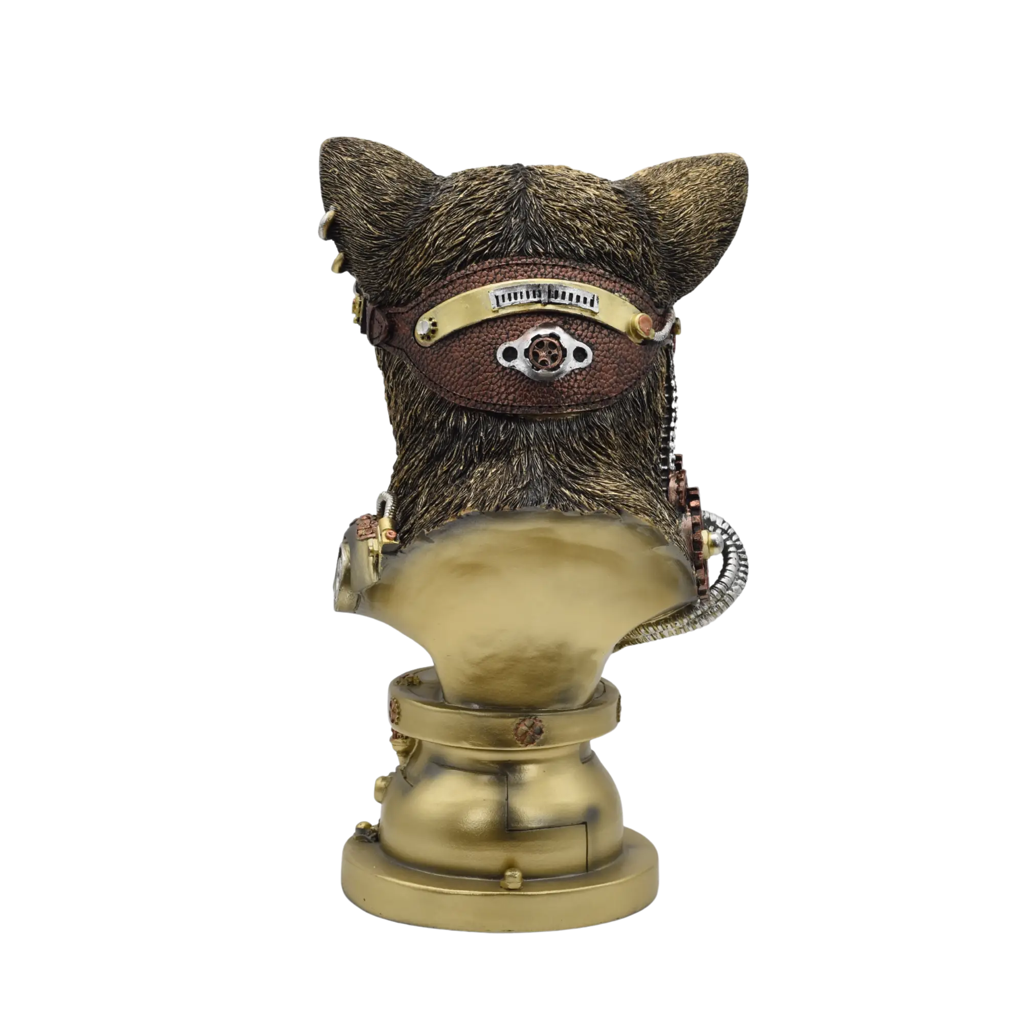 Katzenbüste aus Resin im Steampunkstyle – Bild 7