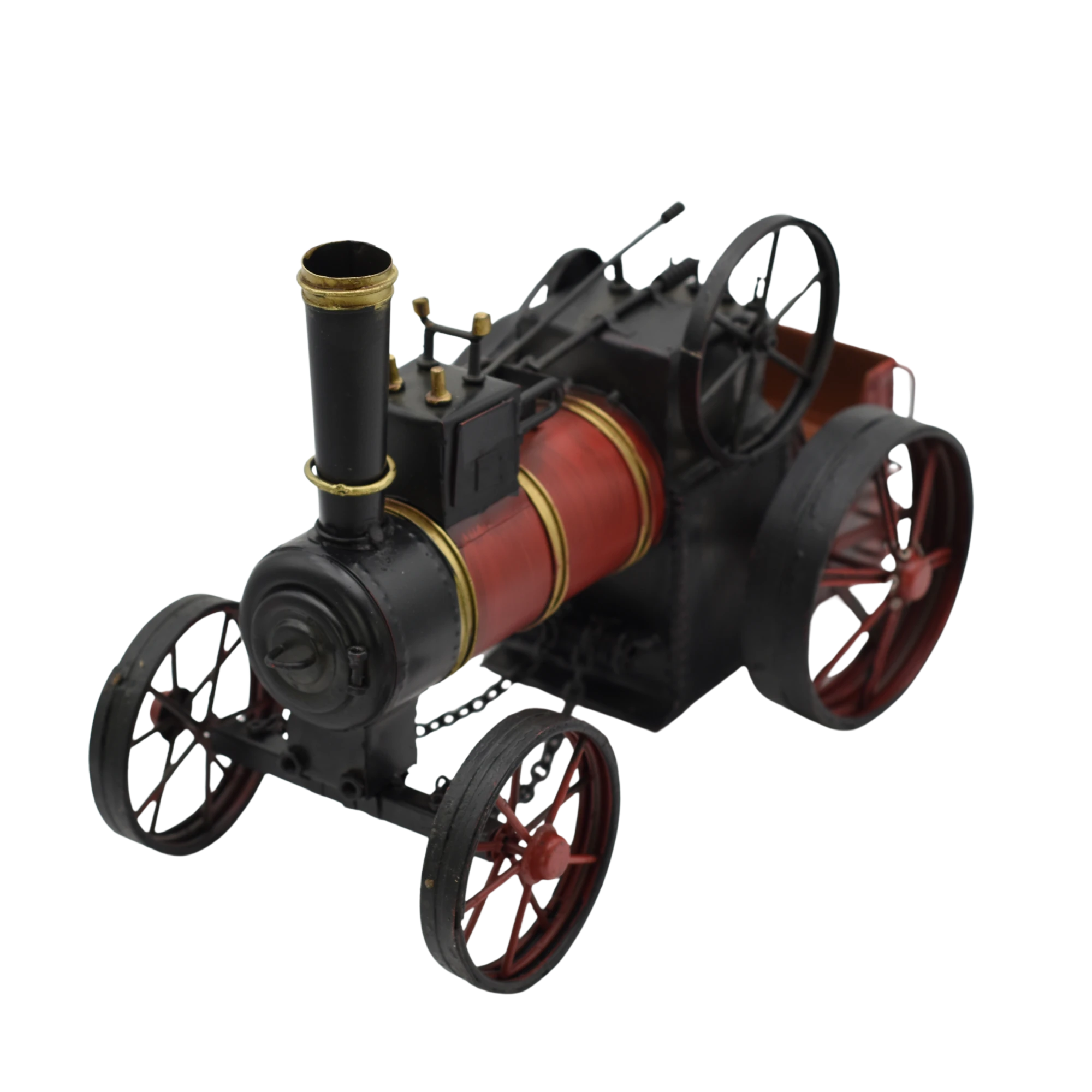 Miniaturmodel eines antiken Dampfzuges aus Zinn