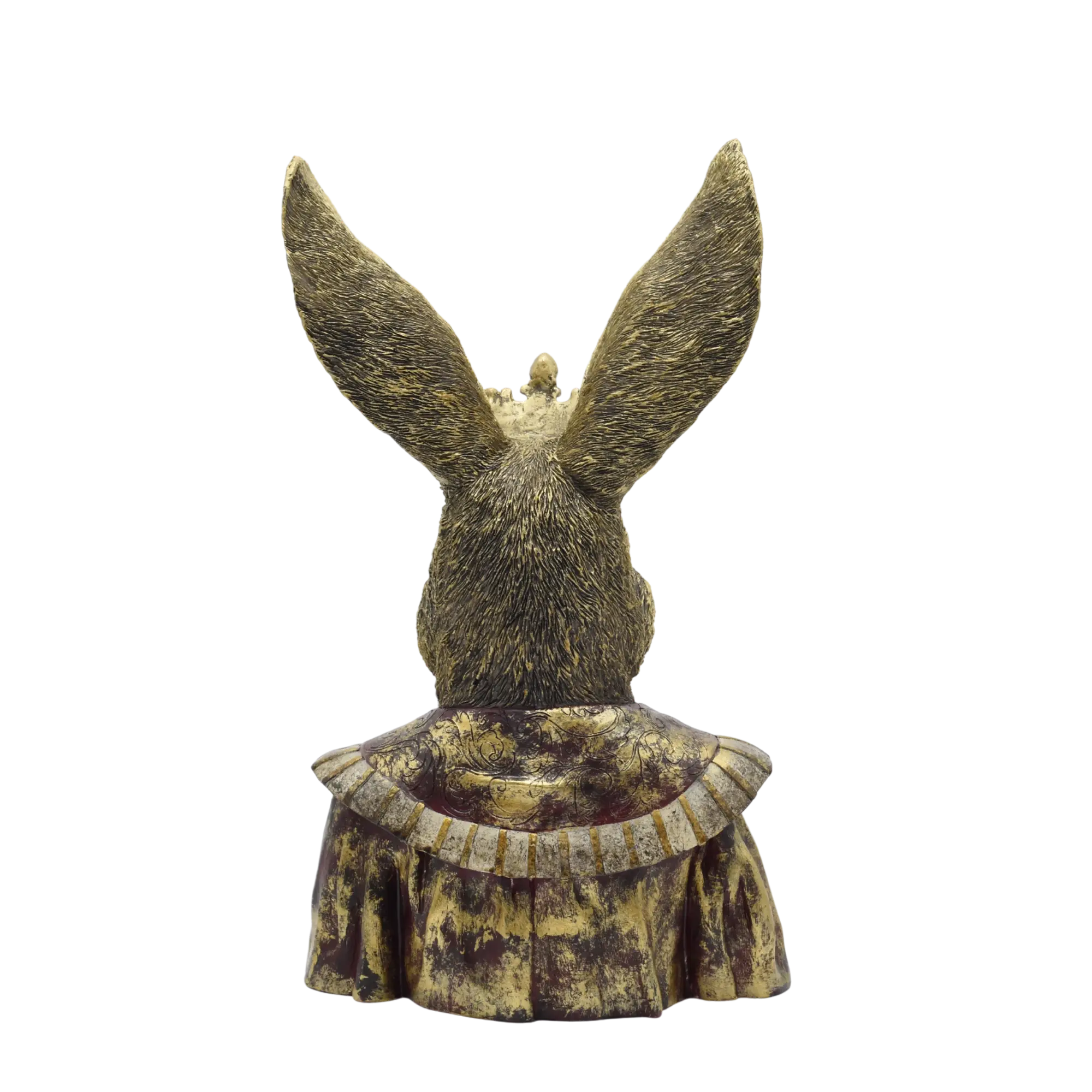 Detailreiche Hasenstatue mit Krone – Bild 5
