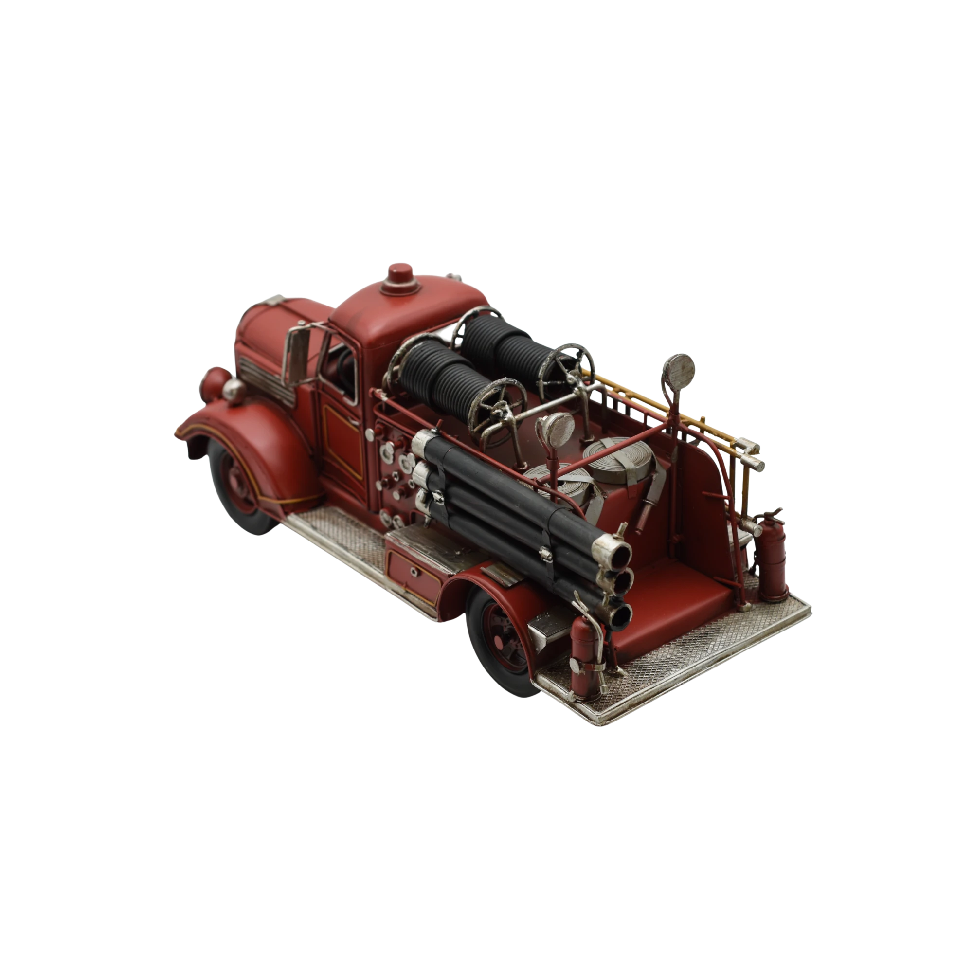 Miniaturmodel eines Feuerwehrtrucks aus Zinn aus den 1940er Jahren – Bild 7