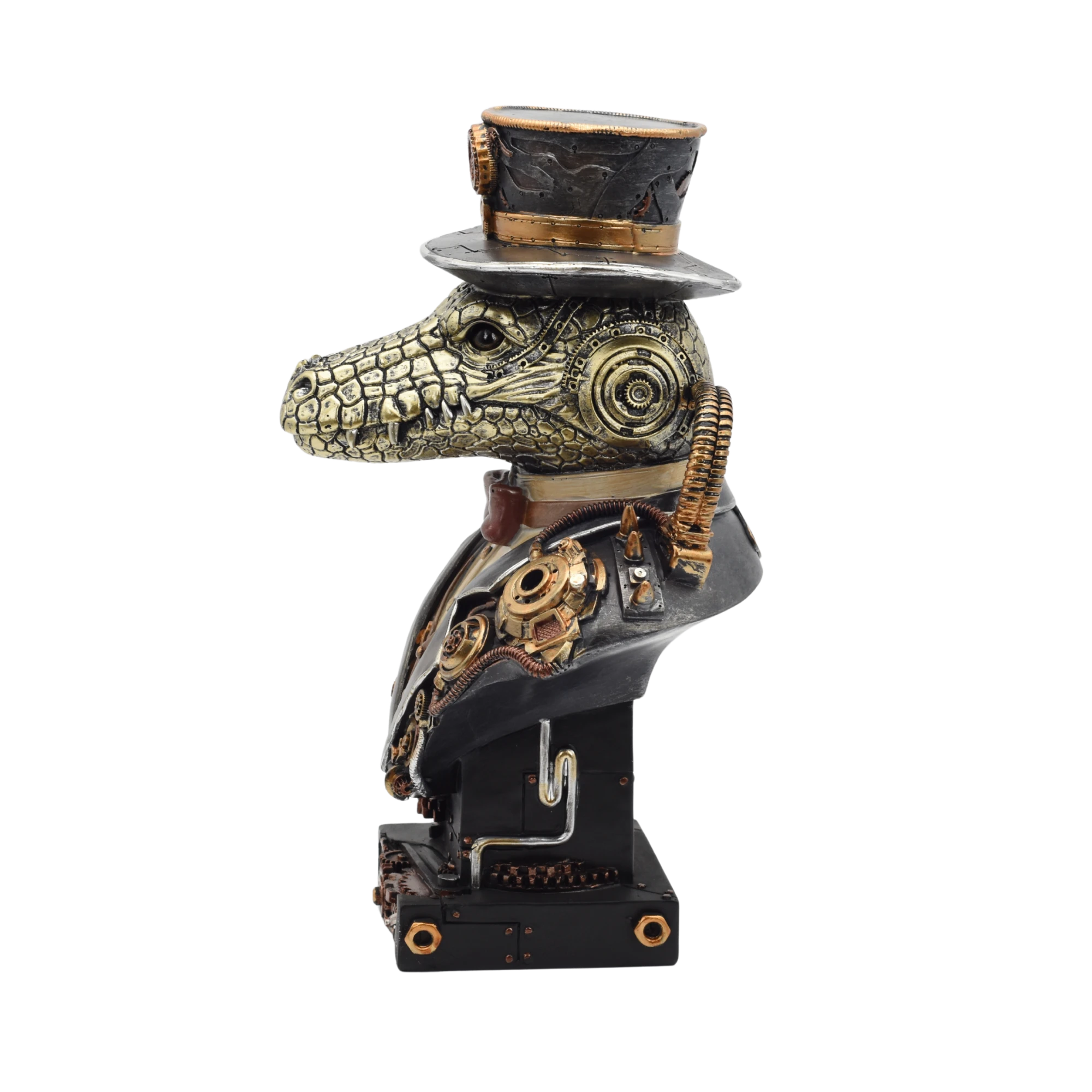 Büste eines Krokodils im Steampunkstyle – Bild 6