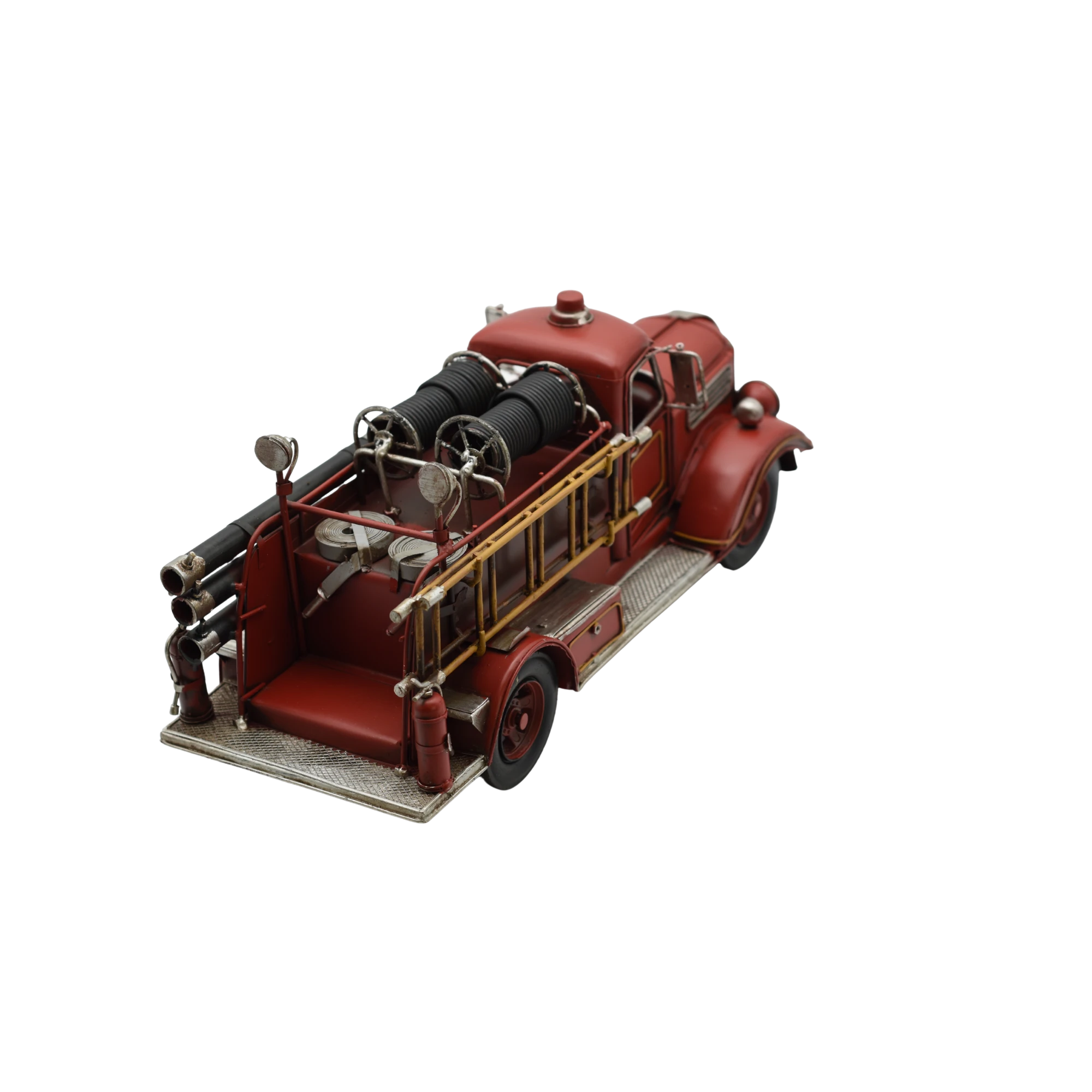 Miniaturmodel eines Feuerwehrtrucks aus Zinn aus den 1940er Jahren – Bild 9